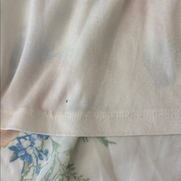 A. Cailin by Flying Tomato beautiful floral print w/ruffle bottom,blue/yellow, L - Picture 7 of 9